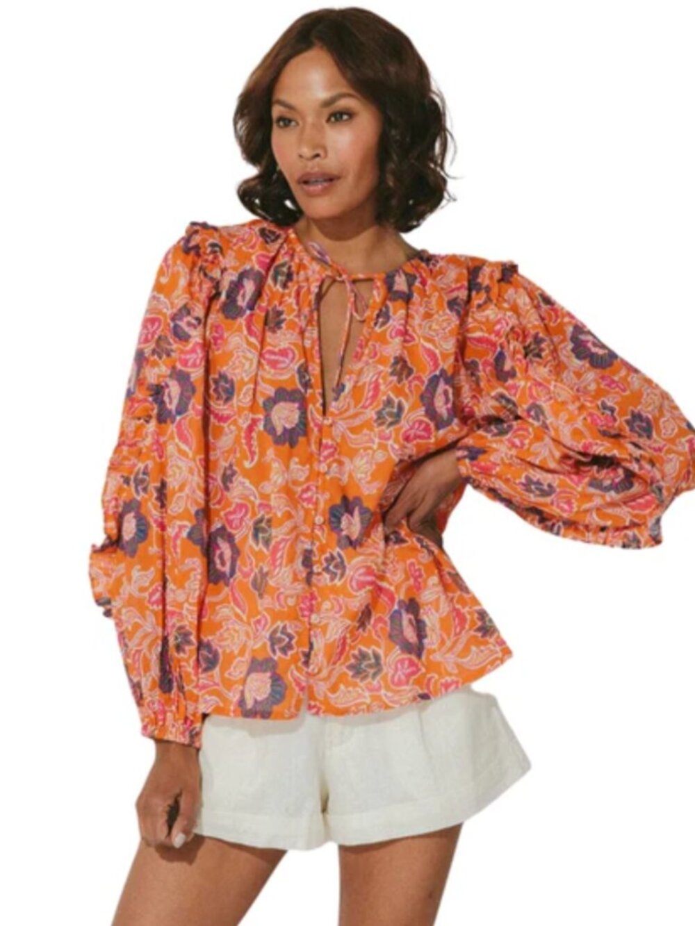 CLEOBELLA Talia boho blouse sz XS floral print